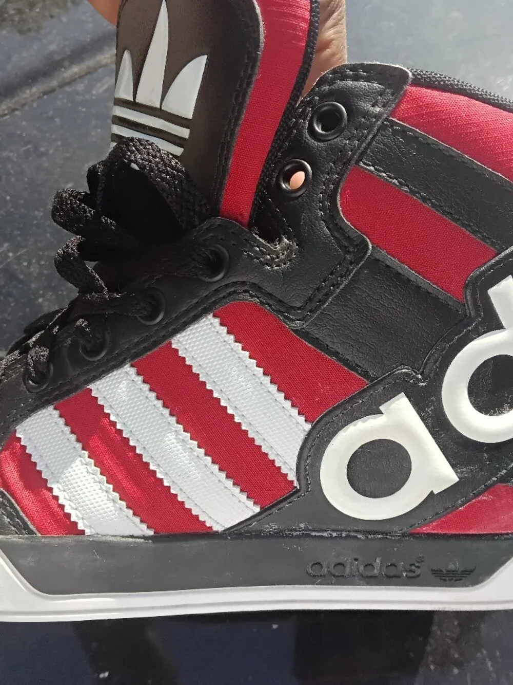 Youth Boys Adidas Hardcourt Big Logo Sneakers Size 5.5